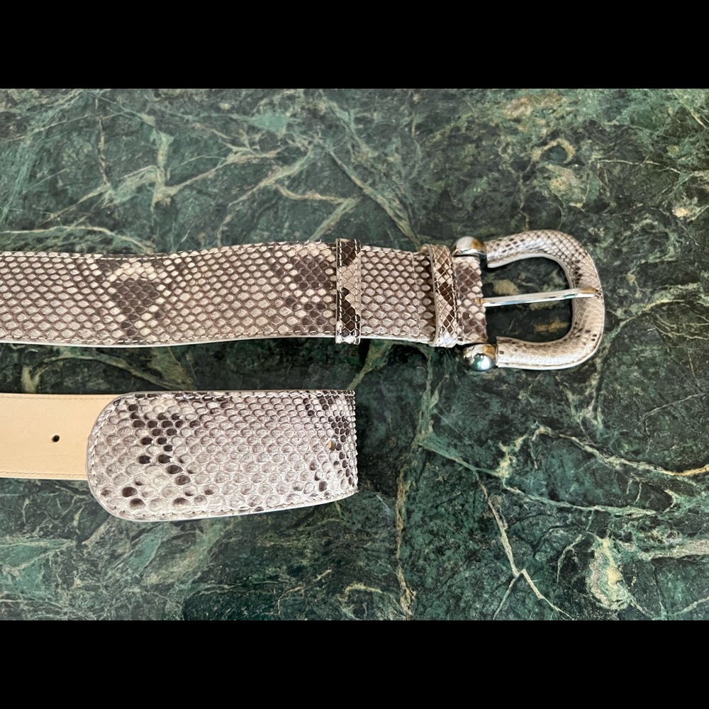 Authentic Burberry Python Skin Belt, Size 36/90, … - image 7